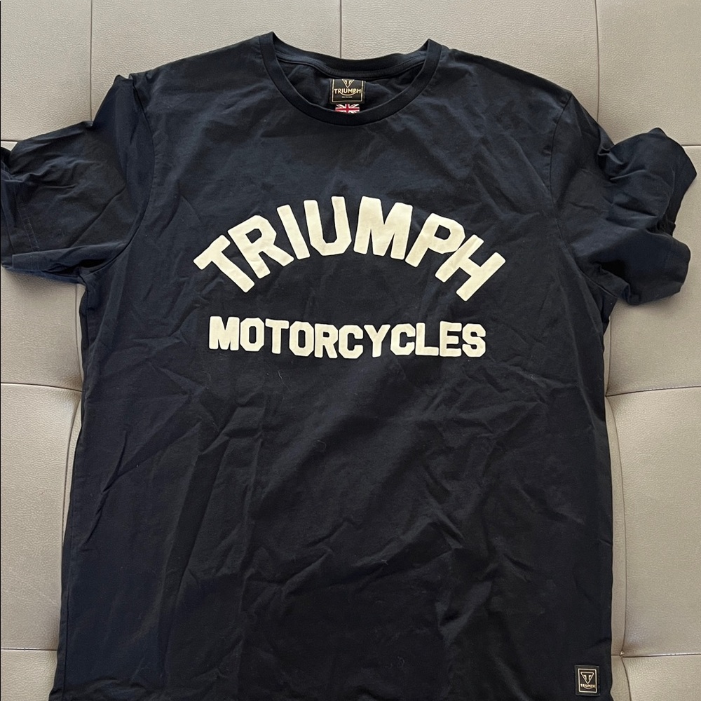 Triumph Motorcycles Men's Navy Tee